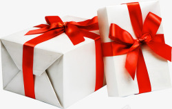 红直播间礼物盒红彩带白色礼物盒高清图片