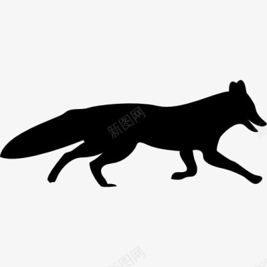 狐狸狐狸的形状图标图标