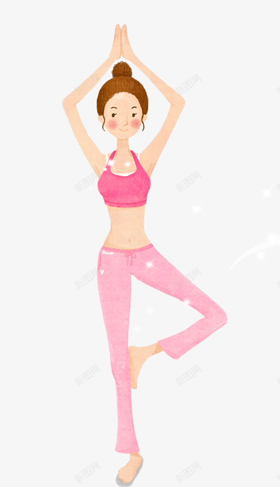 练瑜珈的女人psd免抠素材_88icon https://88icon.com 健康 卡通 女人 练瑜珈 锻炼