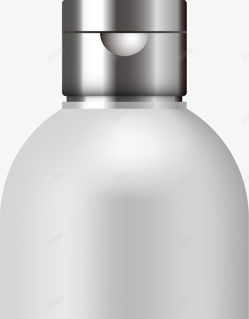 白色金属盖子瓶子png免抠素材_88icon https://88icon.com 保湿 免抠PNG 化妆品 瓶子 精致瓶子 高档保养品