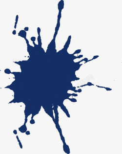 油渍蓝色的污渍纹理笔刷矢量图高清图片