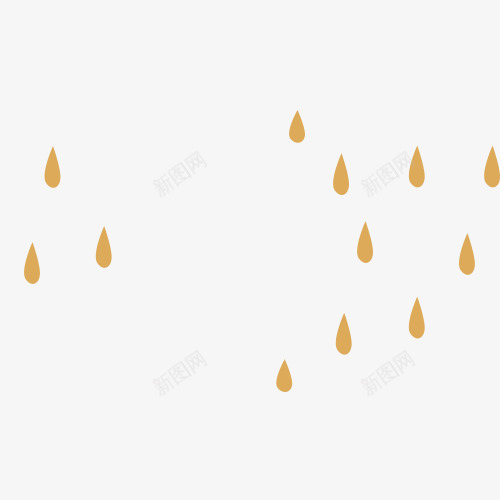 橘色的雨点png免抠素材_88icon https://88icon.com 卡通 手绘 橘色 简图 落下 雨滴形状 雨点