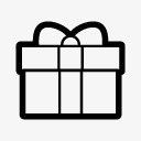 超大礼物盒圣诞礼物盒图标图标
