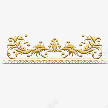 韩国色彩素材金色花纹边框图标图标