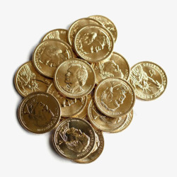 零钱铜币元素高清图片
