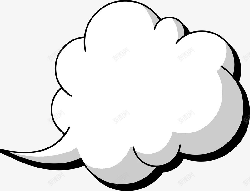 卡通形态语言框字体png免抠素材_88icon https://88icon.com 云朵 卡通 对话框 文本框 装饰 装饰素材