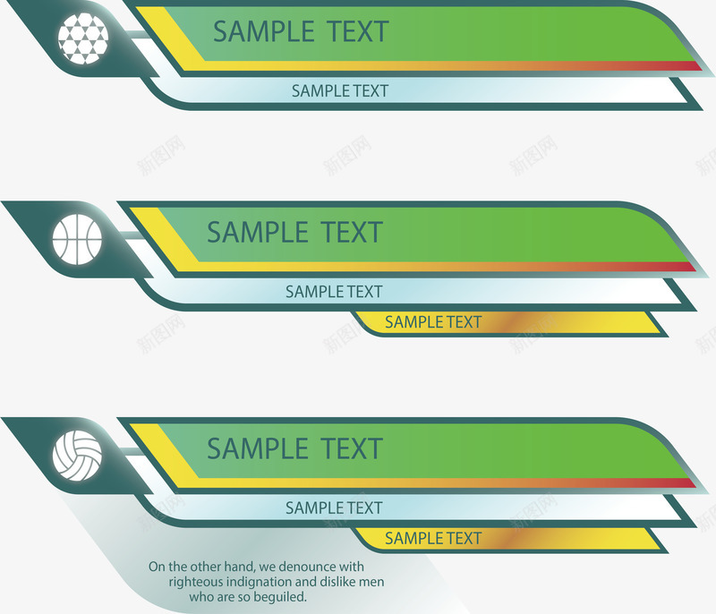 绿色商务横幅矢量图eps免抠素材_88icon https://88icon.com 商务横幅 广告 广告牌 标题栏 矢量png 绿色横幅 矢量图