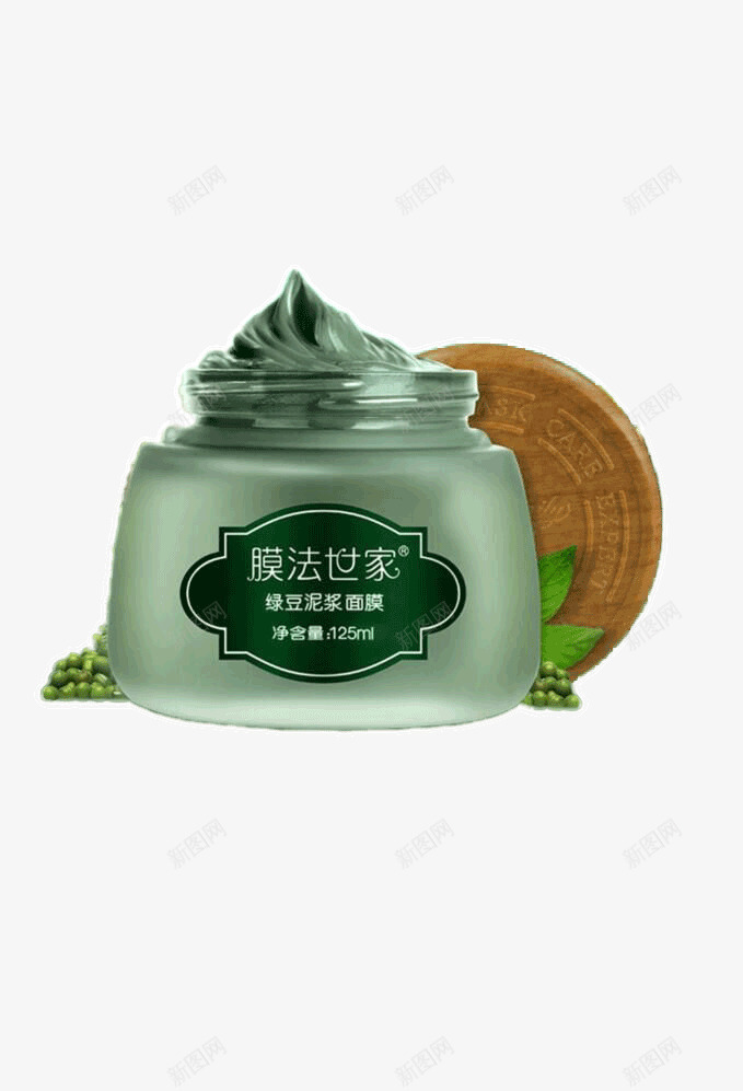 绿豆御泥坊面膜png免抠素材_88icon https://88icon.com 产品实物 化妆品 御泥坊 绿豆 面膜