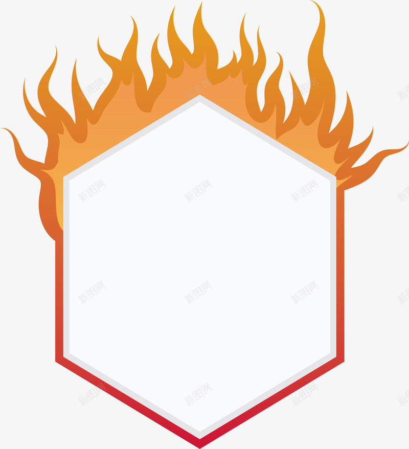燃烧火焰多边形边框矢量图ai免抠素材_88icon https://88icon.com 多边形 多边形边框 标题框 火焰 火焰边框 矢量png 矢量图