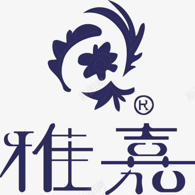 书店商标雅佳化妆品logo矢量图图标图标