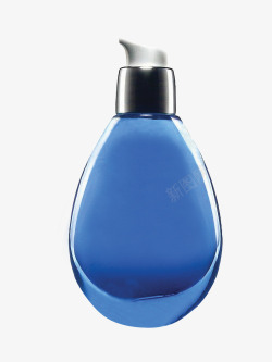 蓝色化妆品瓶子素材