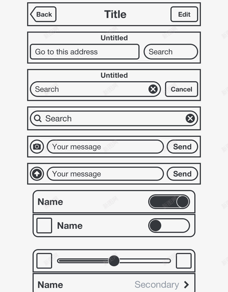 界面png免抠素材_88icon https://88icon.com 手机 电话 界面 线稿