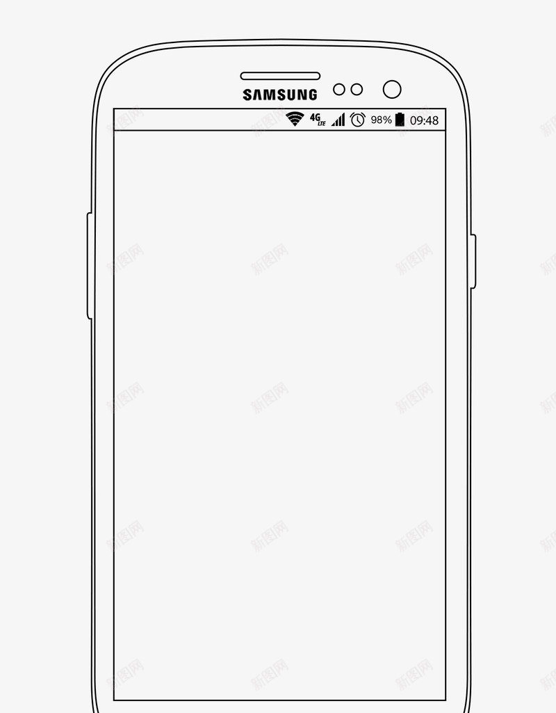 三星手机线框图png免抠素材_88icon https://88icon.com 三星手机 手机 手机线框 线框手机