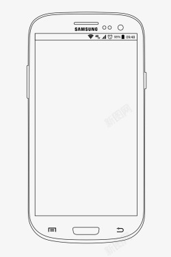 三星手机线框图素材