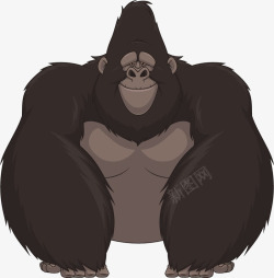 卡通漫画动物黑猩猩高清图片