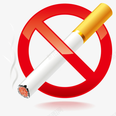 常用消防标识禁止吸烟警告标识矢量图图标图标