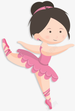 无袖裙子儿童节跳舞的女孩高清图片