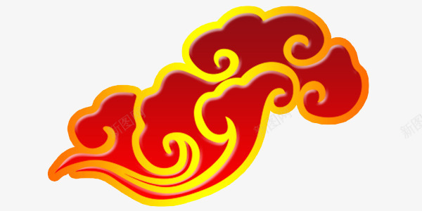 中国风云彩png免抠素材_88icon https://88icon.com 中国风 红云 鸿运