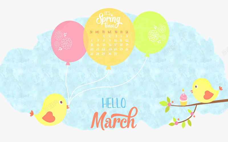 卡通手绘云彩汽球小鸟png免抠素材_88icon https://88icon.com 云彩 卡通手绘 小鸟 汽球