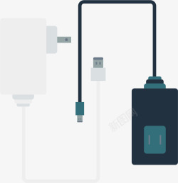 苹果8Plus手机摄影iPhone大功率充电器矢量图高清图片