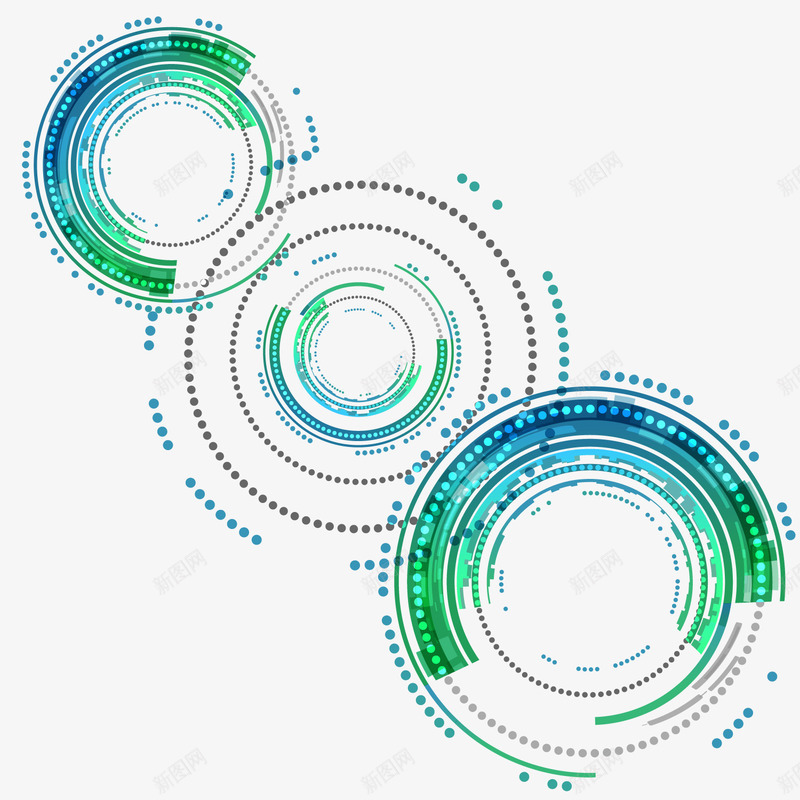 绿色圆形商务圆圈png免抠素材_88icon https://88icon.com 卡通圆圈 商业 商务 科技 绿色圆圈 背景装饰