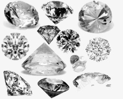 多颗组合多颗黑钻石实物促销高清图片