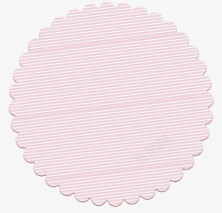 粉色清新花边圆圈边框纹理素材