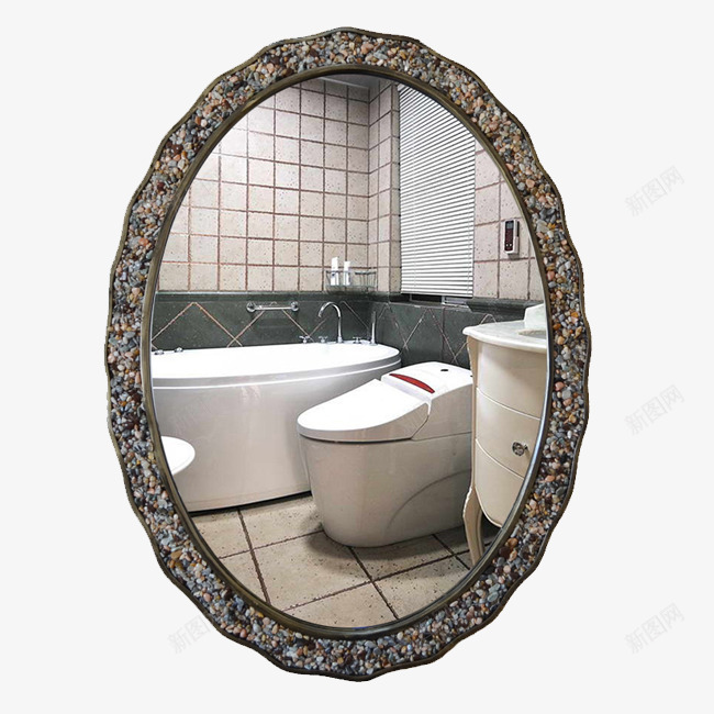 创意复古浴室镜子png免抠素材_88icon https://88icon.com 古代镜子 古典镜子 地中海风格 复古 浴室镜 浴室镜子 照镜子 石头装饰 装饰镜 镜子里的人