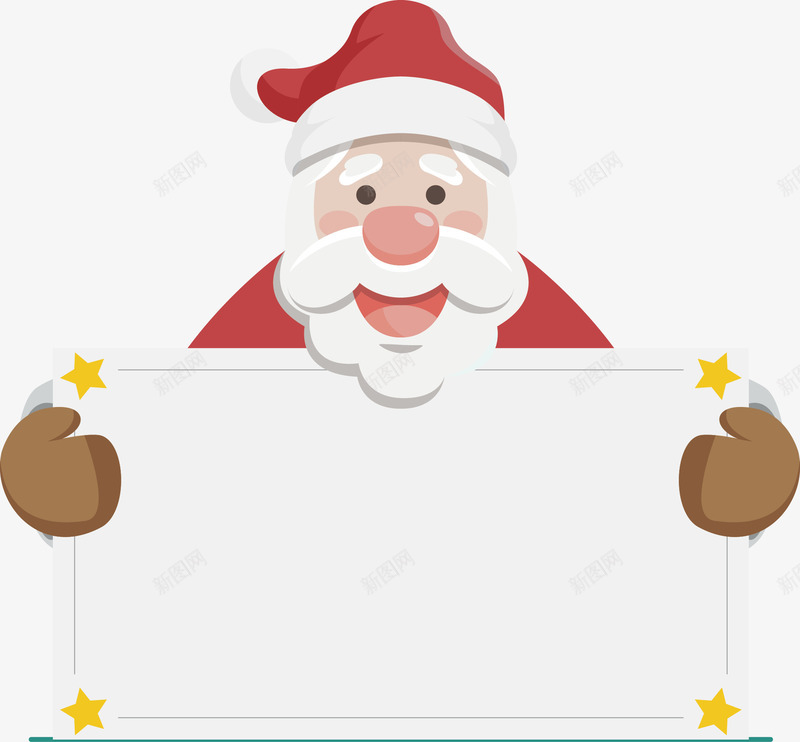 手拿木板的圣诞老人矢量图ai免抠素材_88icon https://88icon.com 卡通手绘 圣诞老人 木板 板子 水彩 白胡子老人 高兴 矢量图