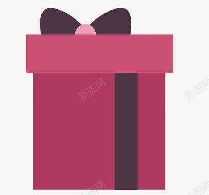 礼物大派送红色神秘礼盒图标图标