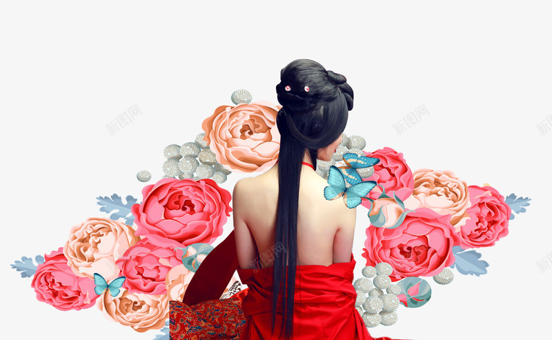 38女王节女神背影与鲜花png免抠素材_88icon https://88icon.com 38女人节 38女王节 38女神节 38妇女节 Day Womens 免抠下载 女性背影 女神图案 女神背影与鲜花设计