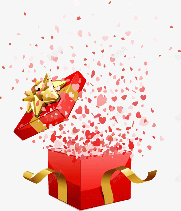 打开的礼物盒子png免抠素材_88icon https://88icon.com 打开 盒子 礼物
