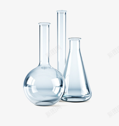 三个形状各异的试验管png免抠素材_88icon https://88icon.com 形状 玻璃 瓶子 试验管