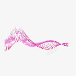 质感s曲线粉色彩带案矢量图高清图片