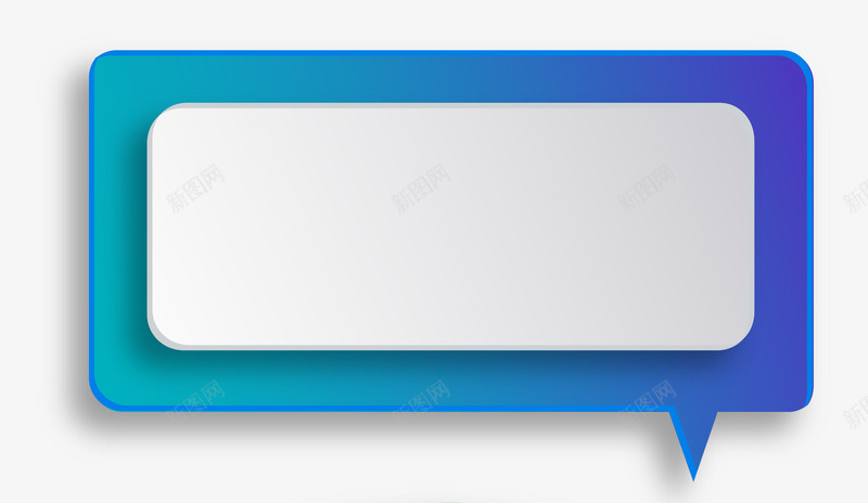 蓝色立体标题框png免抠素材_88icon https://88icon.com 标题底框 标题框 立体 蓝色 蓝色立体