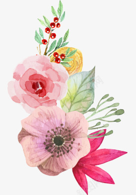 花朵花环缠绕png免抠素材_88icon https://88icon.com 缠绕 花朵 花环