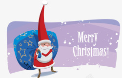 紫色圣诞树背景圣诞节标签广告高清图片
