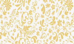 黄色复古花纹形状图案素材