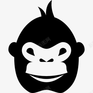 公猩猩大猩猩的脸图标图标