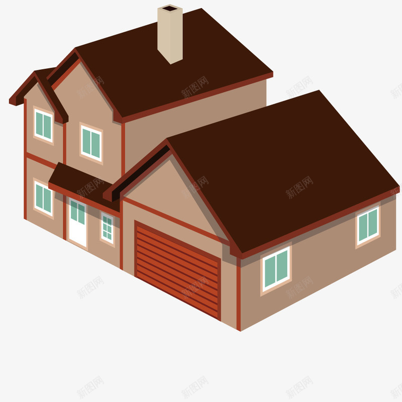 房子模型图png免抠素材_88icon https://88icon.com 居民房子 建筑 形状 房地产 立体