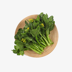 蔬菜案板案板上新鲜的绿色广东菜心美食插高清图片
