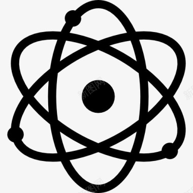 形状和符号原子科学的象征图标图标