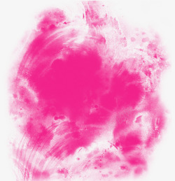 唯美的粉红色云彩状墨迹素材