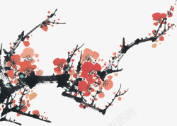 开满开满鲜花的梅花树高清图片