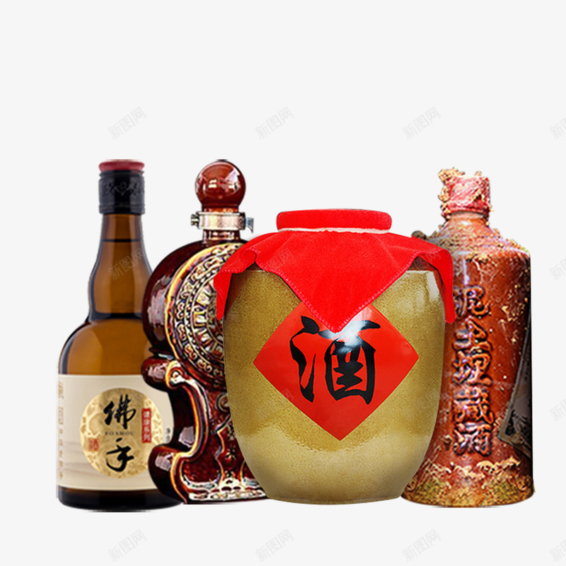 各种酒瓶子png免抠素材_88icon https://88icon.com 容器 形状 酒 酒瓶子