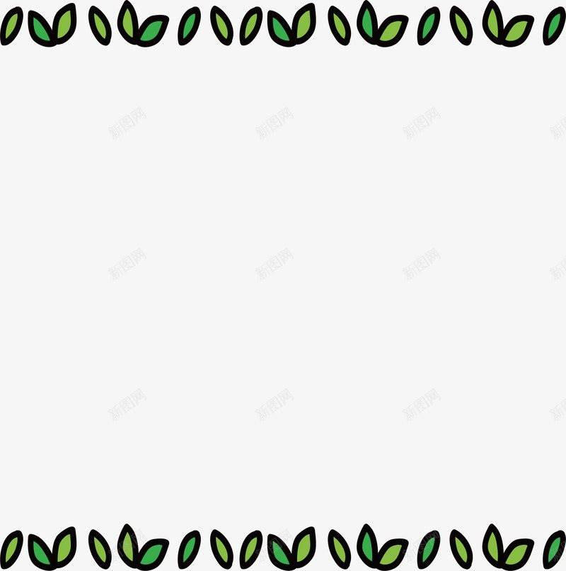 绿色小清新树叶边框矢量图eps免抠素材_88icon https://88icon.com 手绘树叶 树叶 树叶标题框 树叶边框 矢量png 绿色树叶 矢量图