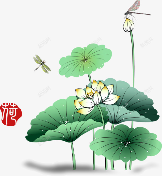 荷叶荷花贴图装饰png免抠素材_88icon https://88icon.com png 免扣 竹子荷花荷叶满池塘 素材 荷叶 荷花素材 装饰 贴图