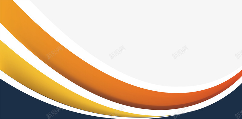 蓝色橘色商务横幅png免抠素材_88icon https://88icon.com 三色彩带 商务横幅 宣传横幅 广告牌 彩带标题框 矢量png