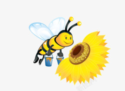 蜜蜂和蜂蜜标签素材