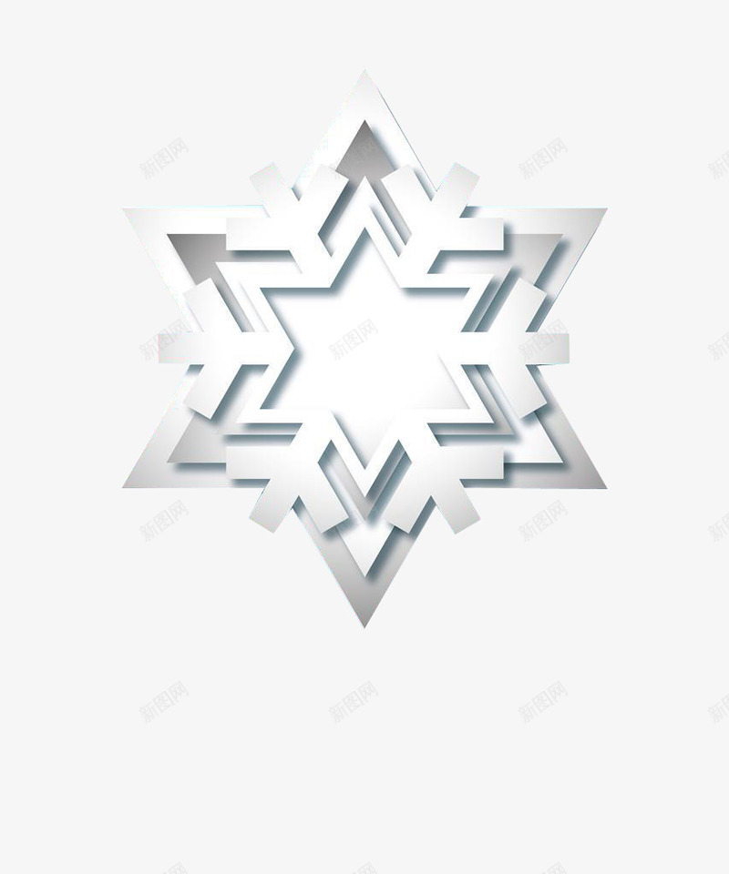 白色雪花形状png免抠素材_88icon https://88icon.com 白色雪花 立体雪花 雪花